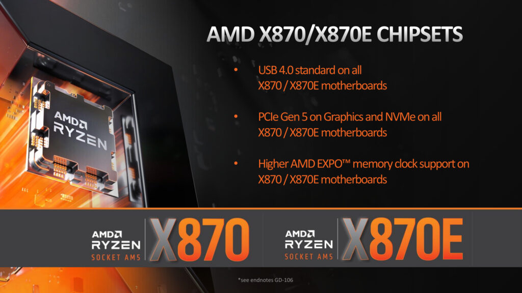 AMD announces new X870 and X870E motherboards for new Ryzen 9000 CPUs