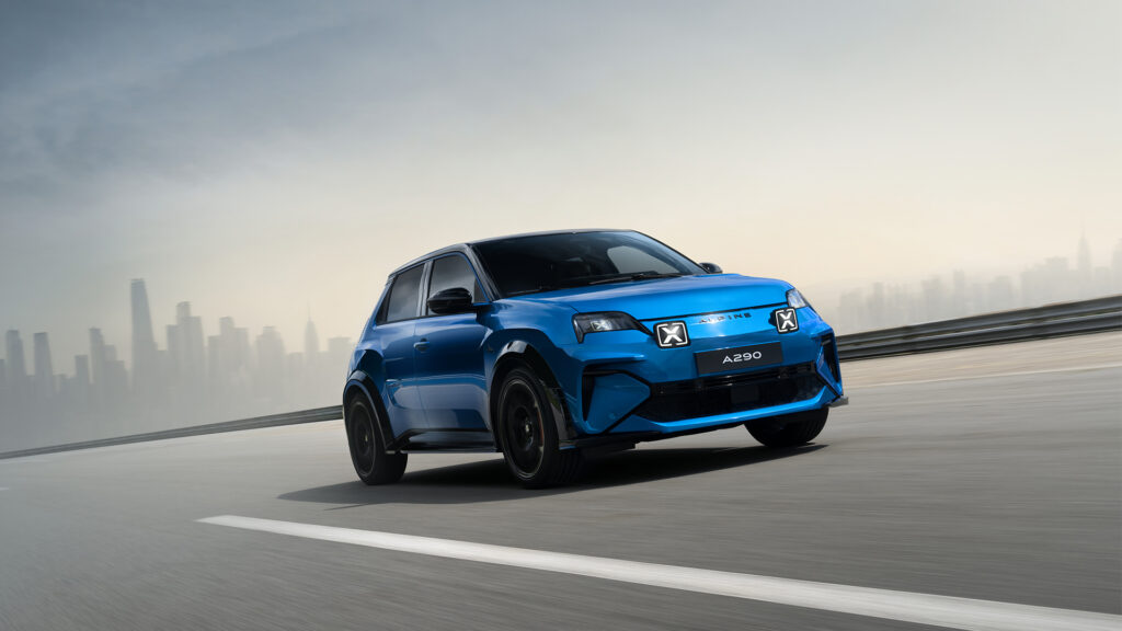 Alpine's 220hp A290 EV takes it back to the halcyon days of the hot hatch