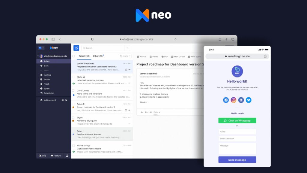 Neo email review