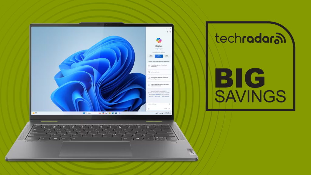 Grab this slim, powerful Lenovo 14-inch Yoga 7 2-in-1 touchscreen laptop with a $250 discount at Best Buy