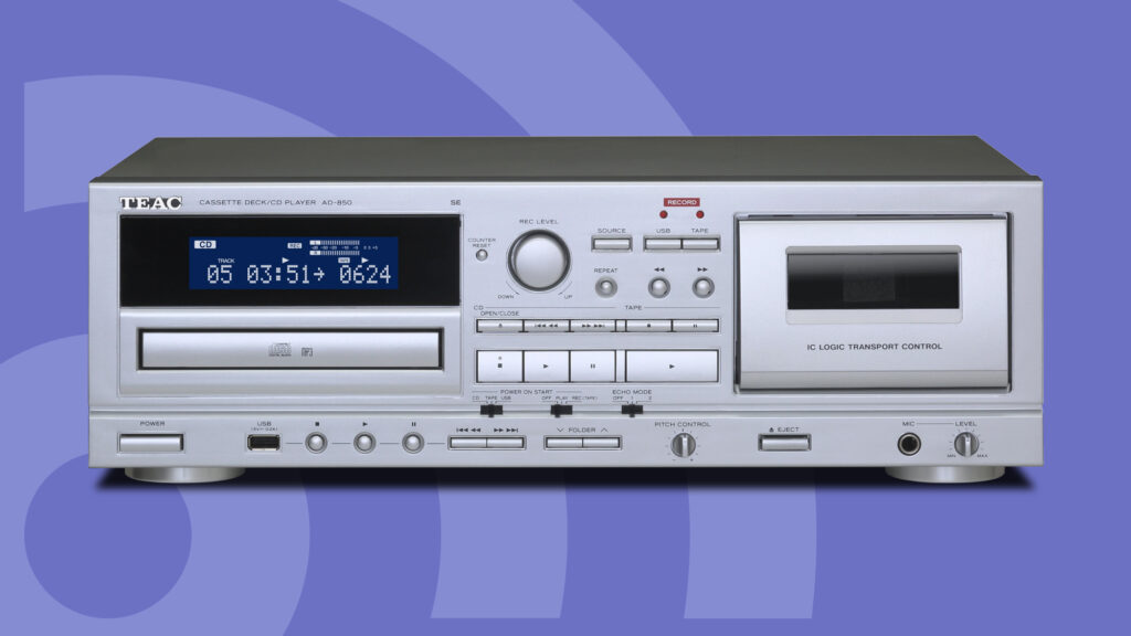 Want to quit music streaming and go back to physical formats? This TEAC CD player/cassette deck is just the thing for it