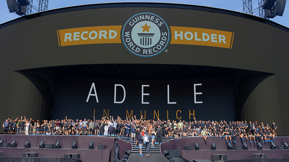 This is what the largest LED video wall in the world looks like — Adele's extravagant 44,000sq ft display goes straight into the Guinness World Records book