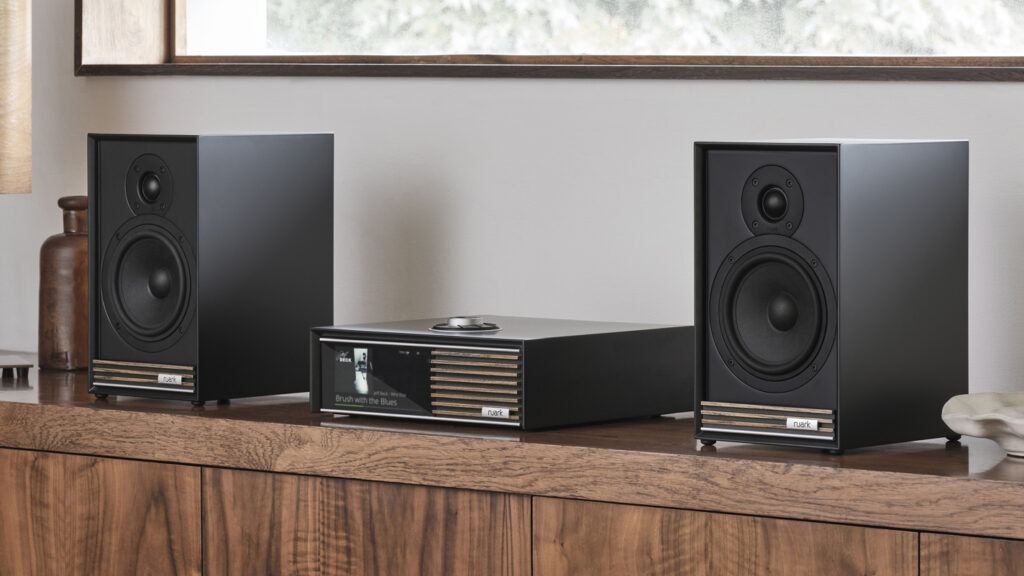 This retro music streamer and speakers combo is a stylish modern version of a classic hi-fi look