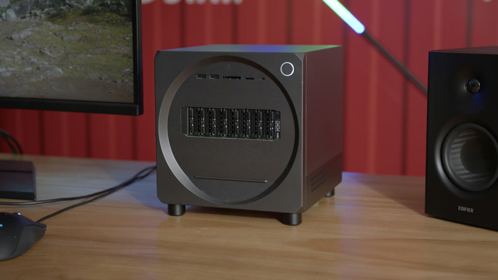 Subwoofer-like mini PC hides eight (yes 8!) SSDs, a 16-core Ryzen CPU and a Geforce RTX 4060 GPU — and it won't cost as much as you think